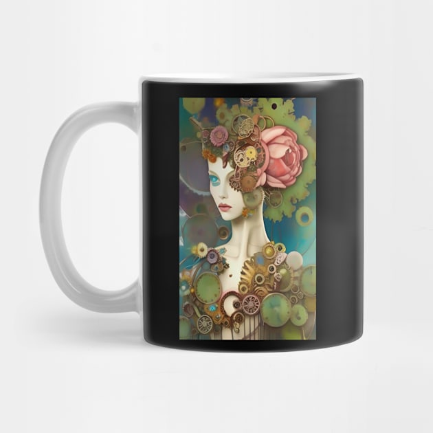 Dreams Surreal Floral Flowers Cute Victorian Girl Steampunk by ZiolaRosa